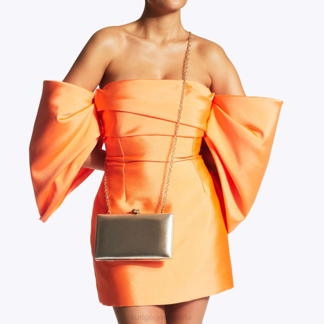 Kurt Geiger mujer bolso de mano Kensington con cristales de Londres 2LPR59 | bolsas oro